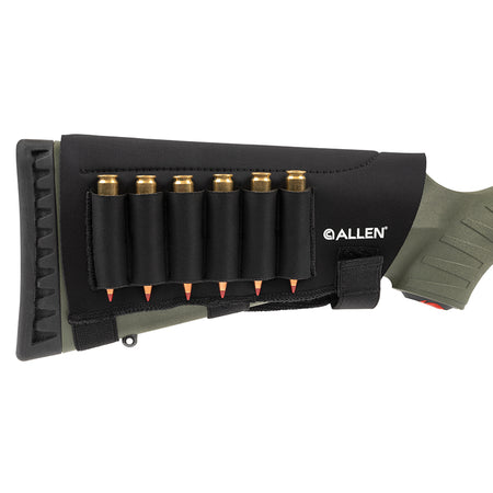 Allen Mesa Neoprene Buttstock Shell Holder Black 6-Round