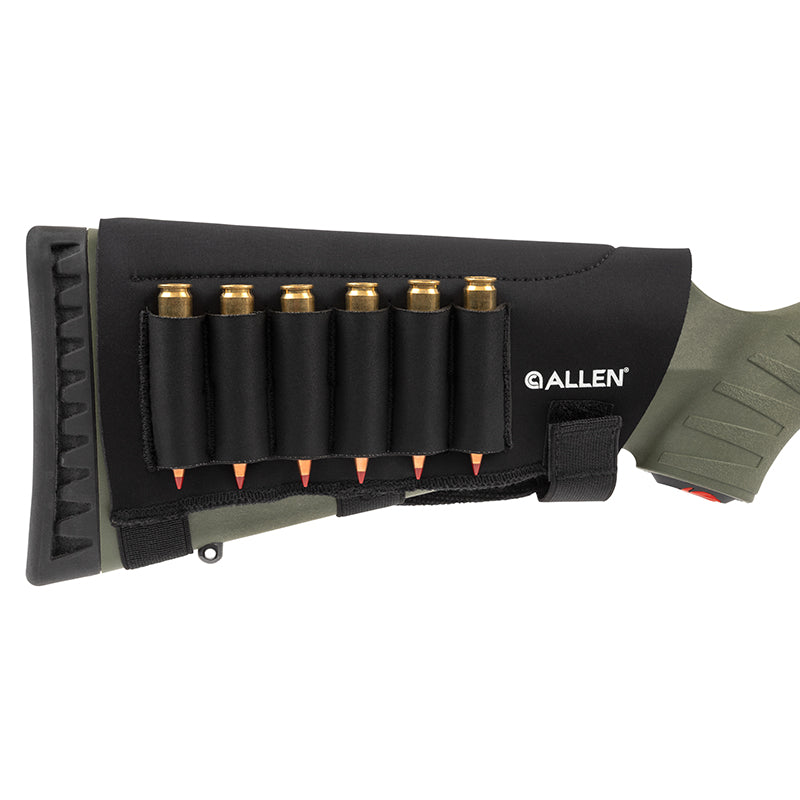Allen Mesa Neoprene Buttstock Shell Holder Black 6-Round