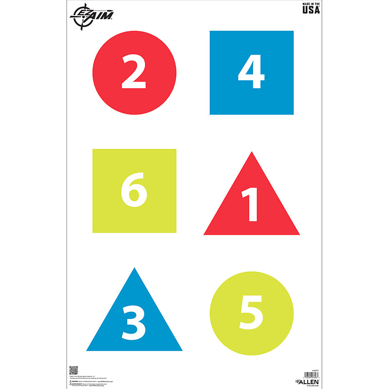 Allen EZ Aim Command Paper Shooting Target 23x35 - 50 Pack