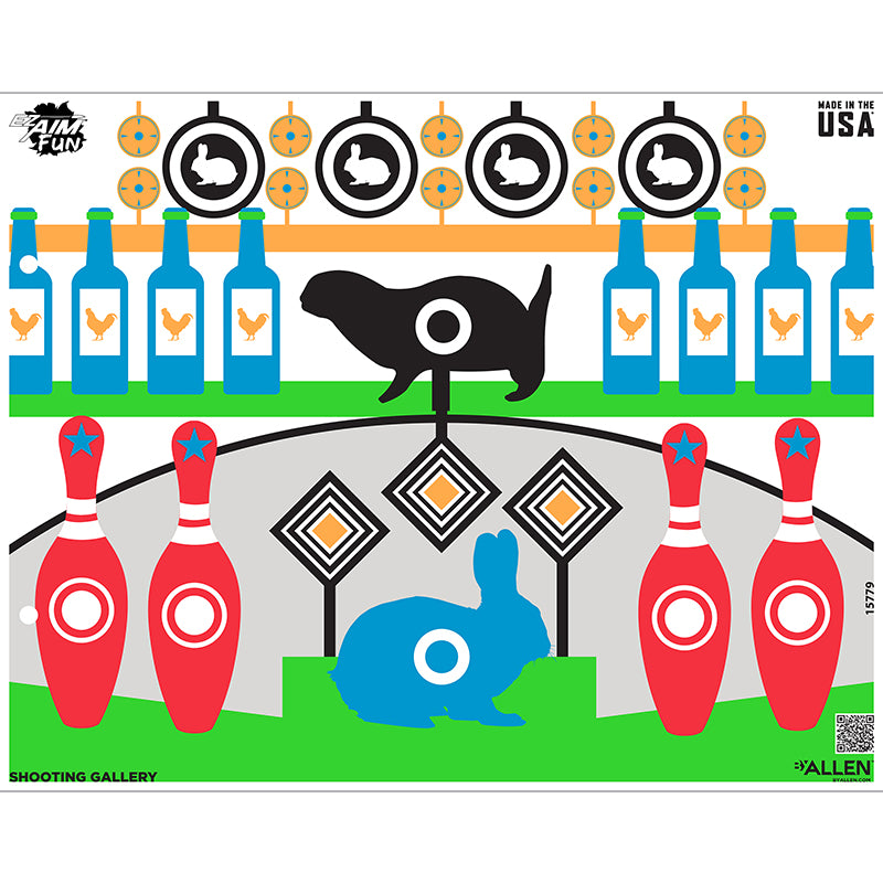 Allen EZ Aim Fun Shooting Gallery Paper Targets 23x19 - 4 Pack