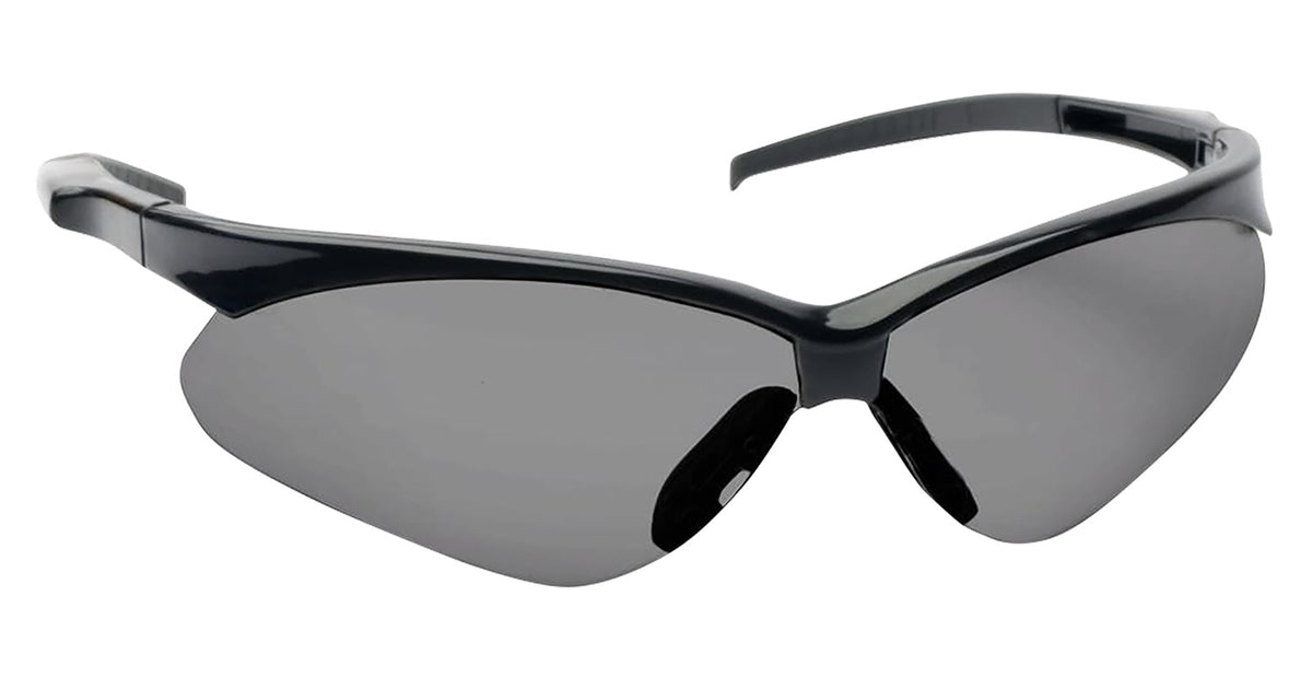Walker's Crosshair Sport Shooting Glasses - Smoke Gray Polycarbonate Lens, Black Frame