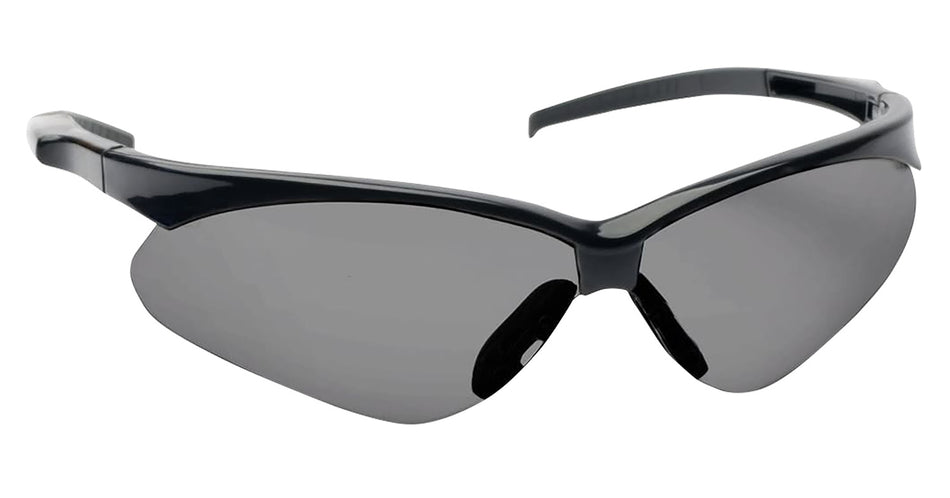 Walker's Crosshair Sport Shooting Glasses - Smoke Gray Polycarbonate Lens, Black Frame