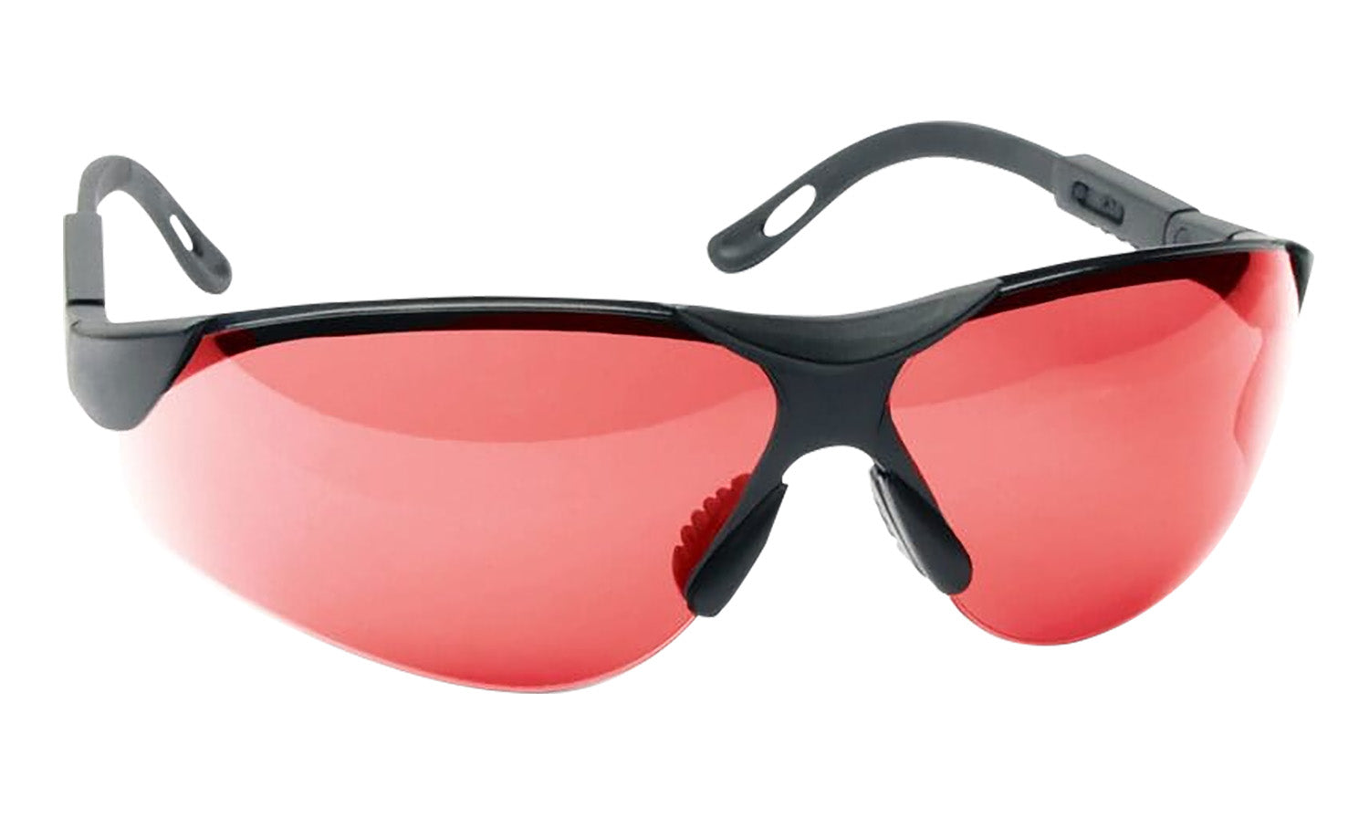 Walker's Elite Sport Shooting Glasses - Vermilion Polycarbonate Lens, Black Frame