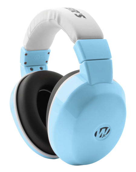 Walker's GWPINFMBL Passive Infant Earmuff 23 dB Over the Head Baby Blue/White Plastic