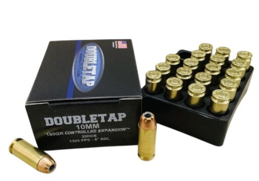 DoubleTap Controlled Expansion 10mm Auto 180 gr JHP ammo