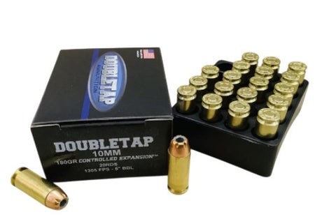 DoubleTap Controlled Expansion 10mm Auto 180 gr JHP ammo