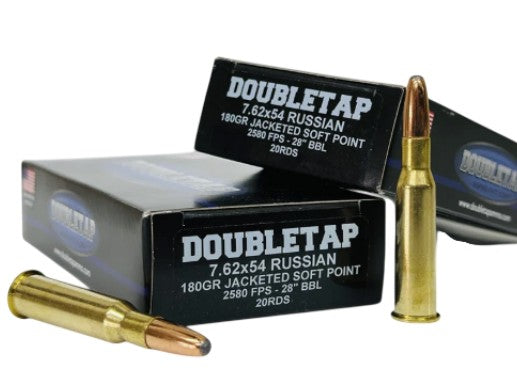 DoubleTap DT Long Gun 7.62x54mmR 180 gr JSP ammo