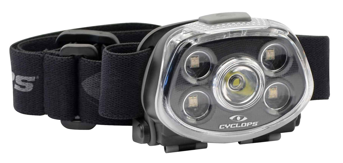 Cyclops CYCHLFXP XP Force Headlamp 350 Lumens Red Green White Cree LED Black 5 Lighting Modes