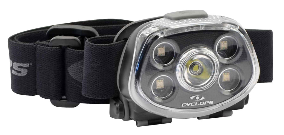 Cyclops CYCHLFXP XP Force Headlamp 350 Lumens Red Green White Cree LED Black 5 Lighting Modes