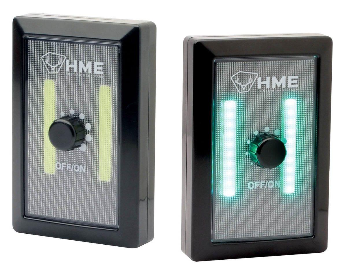 HME COBGWS COB LED Wall Switch Light 200 Lumens Green with Dimmer Control Black ABS