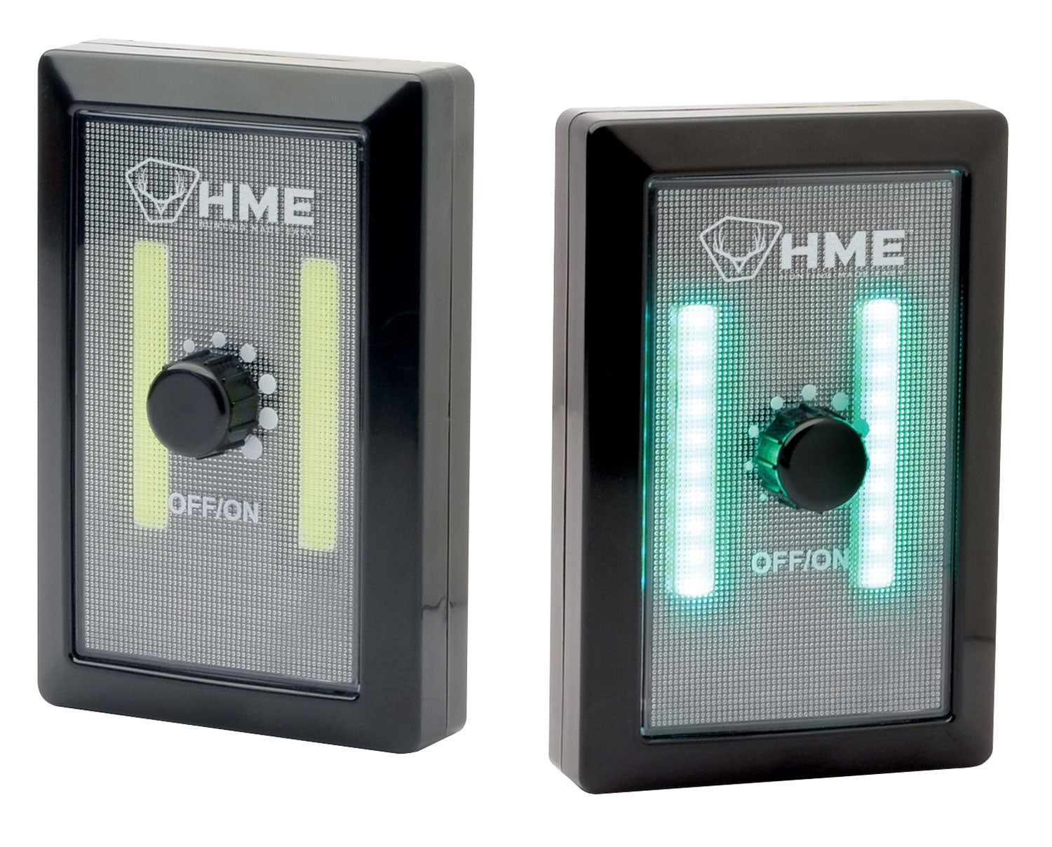 HME COBGWS COB LED Wall Switch Light 200 Lumens Green with Dimmer Control Black ABS
