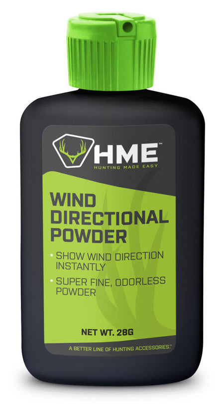 HME Wind Indicator Powder Odorless 1 oz Bottle for Hunters