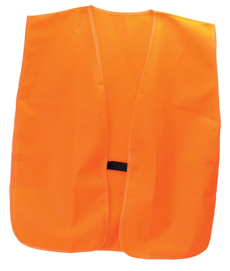 HME VESTOR Safety Vest One Size Fits All Blaze Orange 100% Polyester Hook & Loop Closure