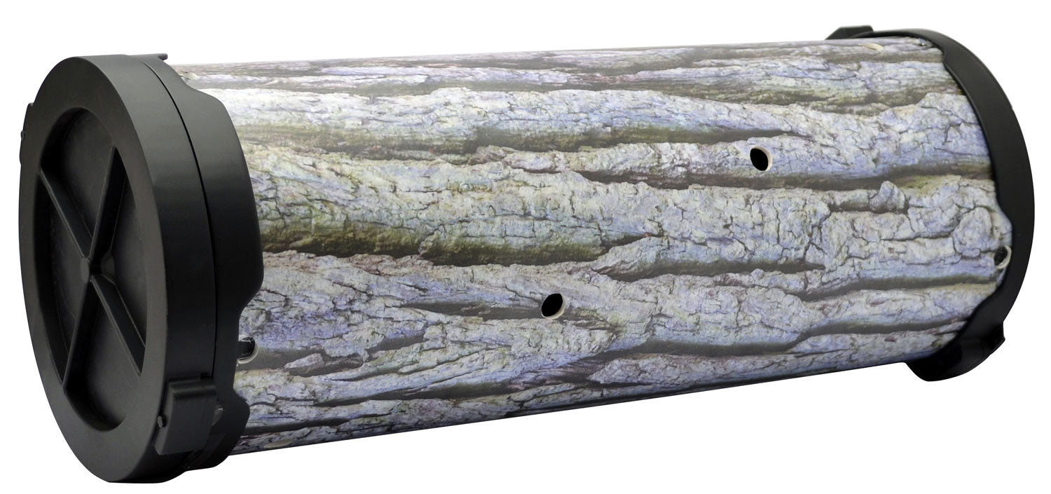American Hunter AHSWNLOG Swine Log Game Feeder 30 lb Capacity Gray