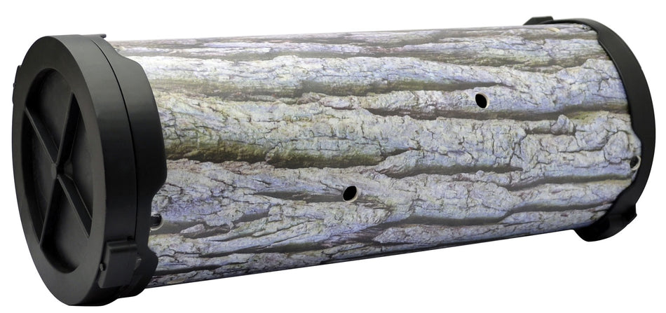 American Hunter AHSWNLOG Swine Log Game Feeder 30 lb Capacity Gray