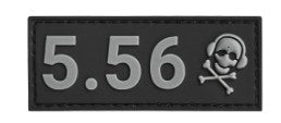 G-Code Tactical Velcro Caliber Patch 5.56 Grey/Black