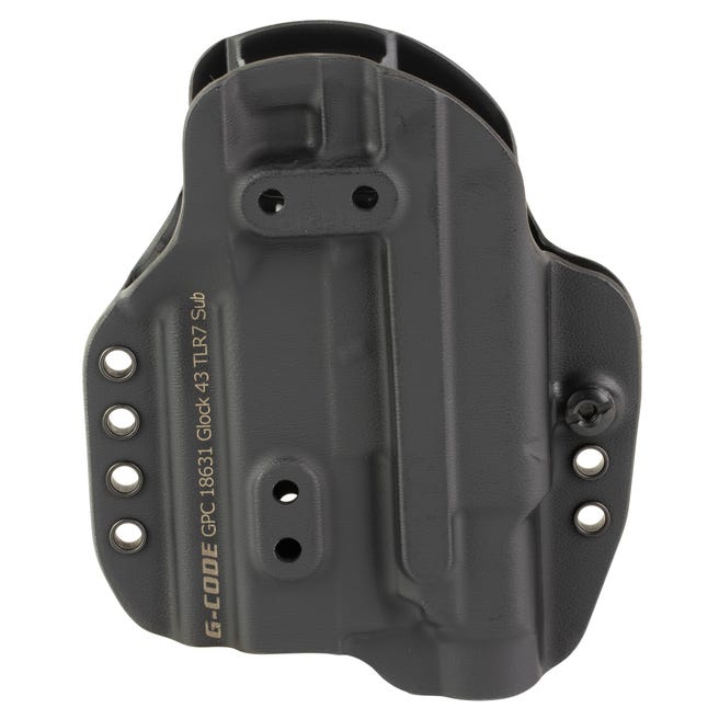 G-Code Prime Carry Holster for Glock 43 MOS with TLR7 Sub Black