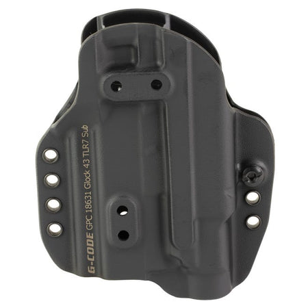G-Code Prime Carry Holster for Glock 43 MOS with TLR7 Sub Black