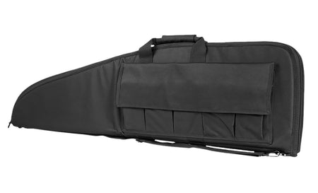 NcStar VISM Rifle Case Black PVC Nylon with Foam Padding Double Zippers and ID Holder