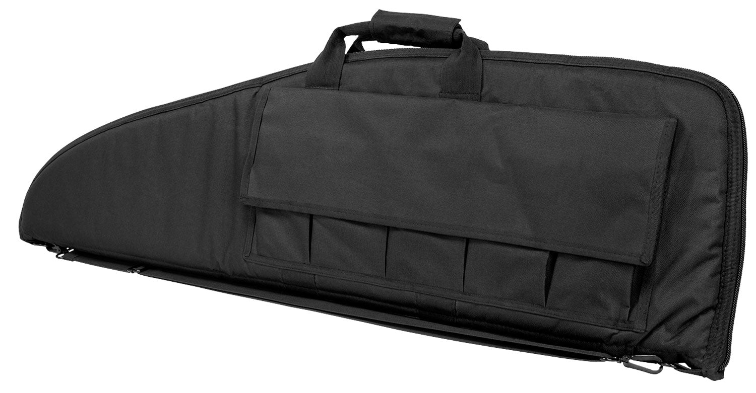 NcStar CV290740 VISM Rifle Case Black PVC w/ High Density Foam Padding, Double Zippers & ID Holder