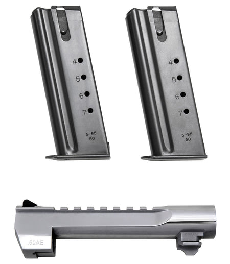 Magnum Research BMCP506PC Desert Eagle Mark XIX 50 AE 6" Chrome Polished Replacement Barrel Conversion Kit