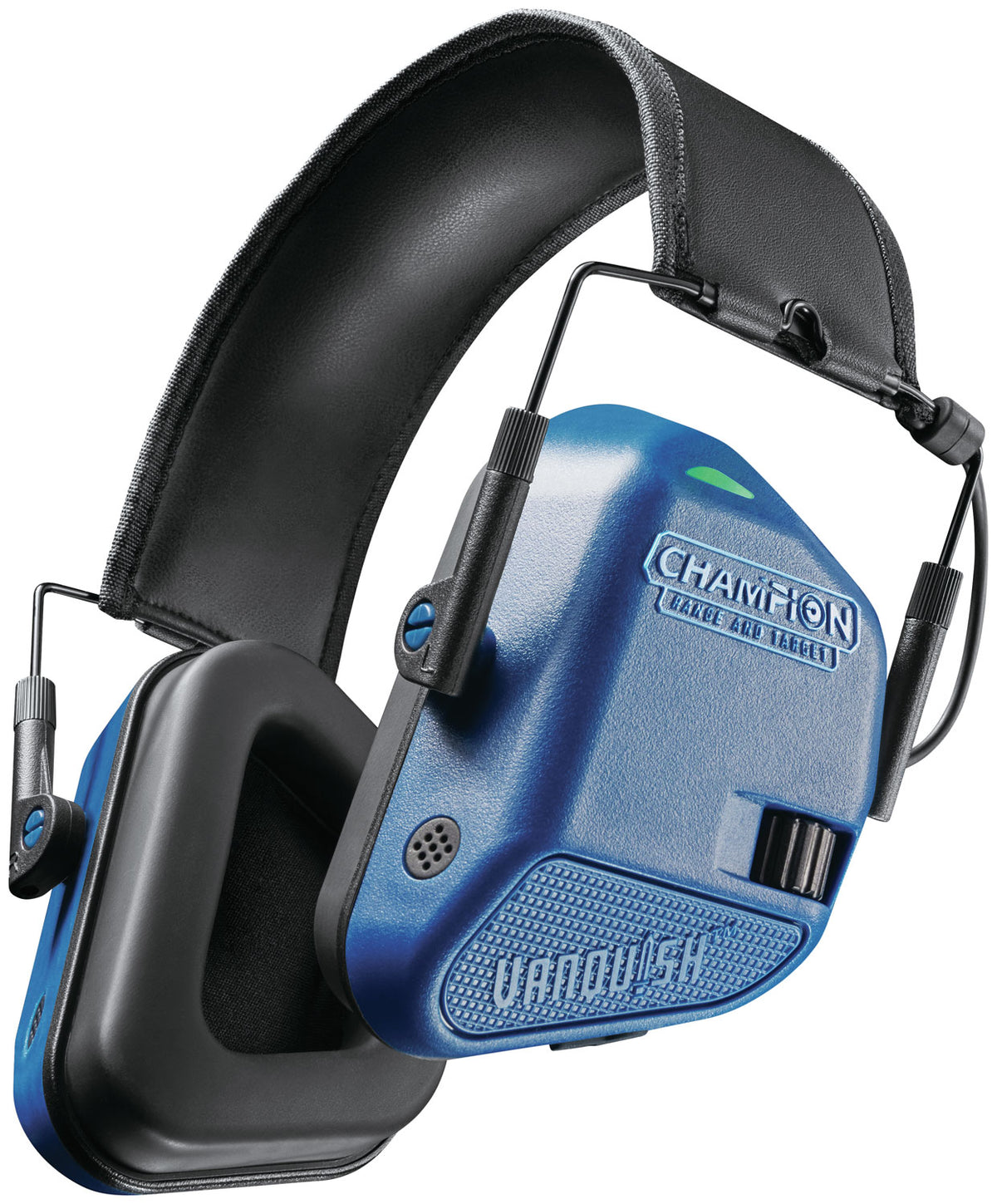 Champion Vanquish Electronic Hearing Protection Muff 22 dB Over the Head Blue/Black