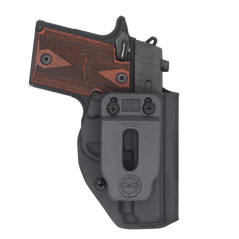C&G Holsters Covert IWB Black Kydex Holster for Sig Sauer P938 Right Hand
