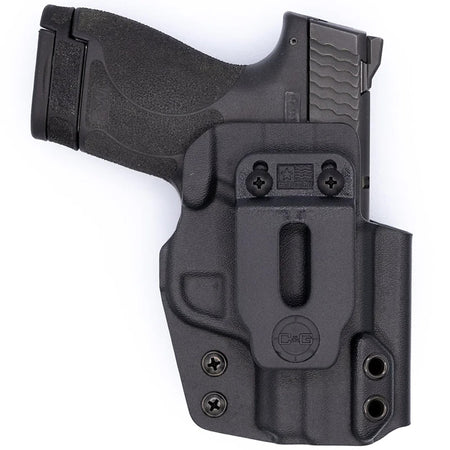 C&G Covert IWB Kydex Holster S&W M&P Shield 9/40 3.1" Left Hand Black