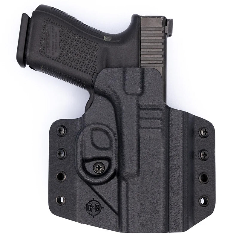 C&G Covert OWB Kydex Holster for Glock 19/23 Left Hand Black