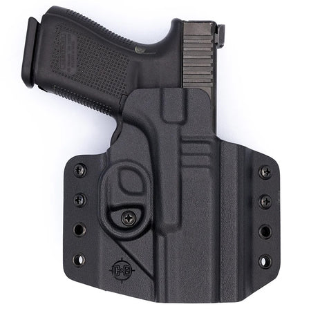 C&G Covert OWB Kydex Holster for Glock 19/23 Left Hand Black