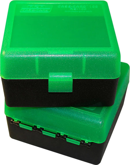 MTM 100 Round .223 Flip-Top Ammo Box Green/Black