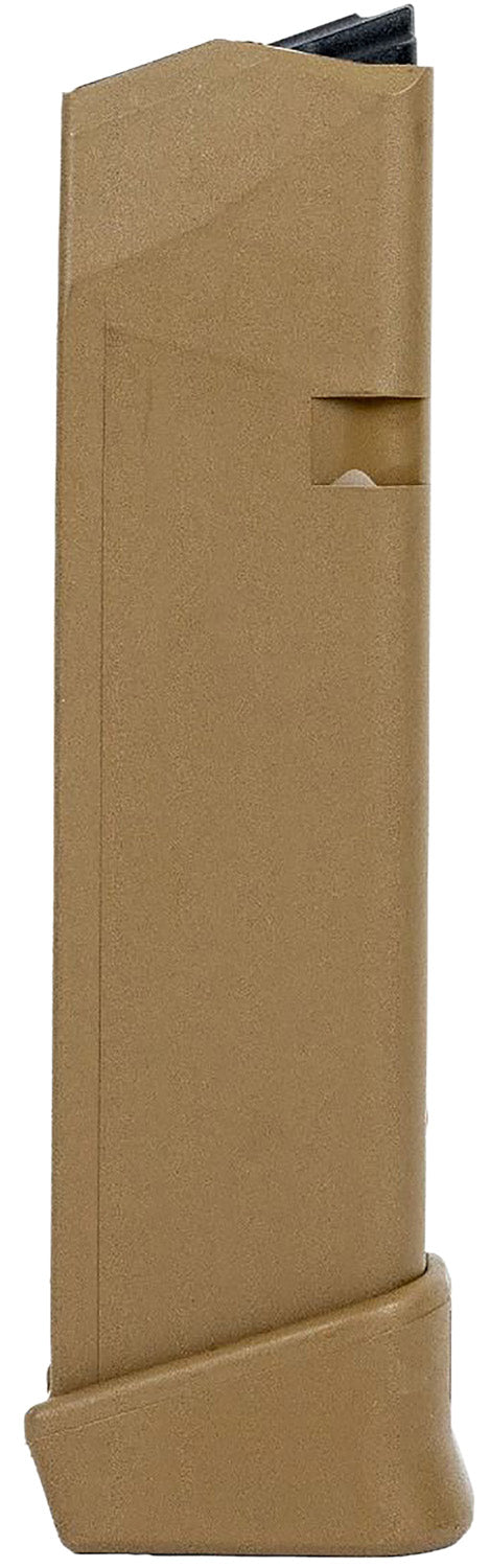 Glock G17/19X 19rd 9mm Luger Handgun Magazine Coyote Tan Polymer