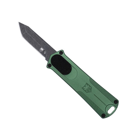 CobraTec California 952 Tanto OTF Knife 1.75" OD Green D2