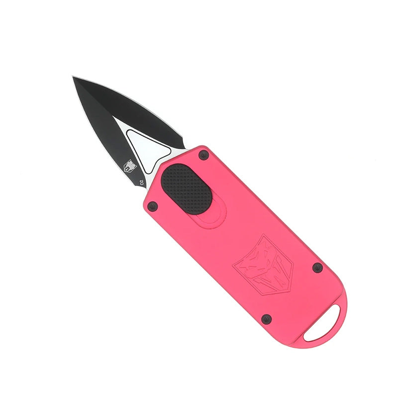 CobraTec Self Defense Dagger OTF Knife 1.94in D2 Steel Two-Tone