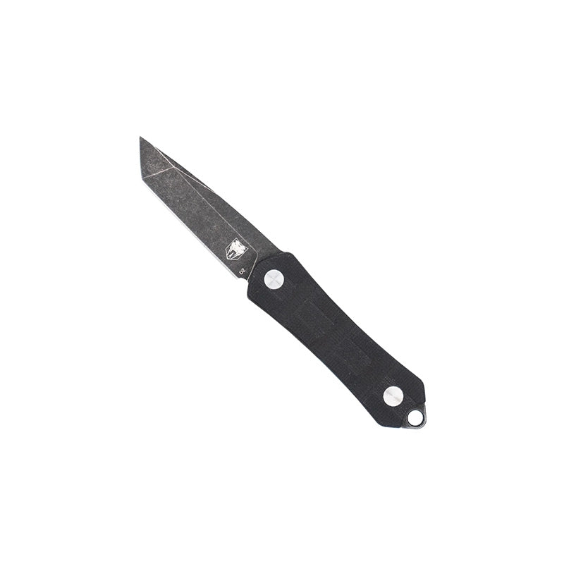 CobraTec Guardian Neck Knife Small Tanto D2 Blade Black G-10 Handle