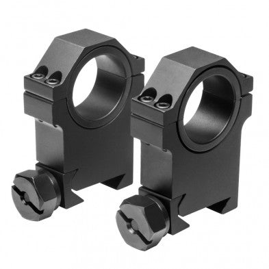 NcSTAR HD Weaver Rings 30mm with 1-Inch Insert 1.5-Inch Height Black