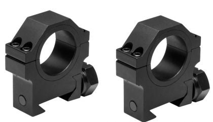 NcSTAR HD Weaver Rings 30mm with 1-Inch Insert 0.9-Inch Height Black