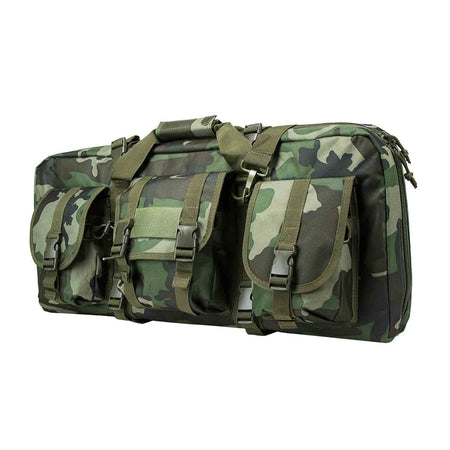 VISM Deluxe AR/AK Pistol SubGun Case 28"x13" Woodland Camo