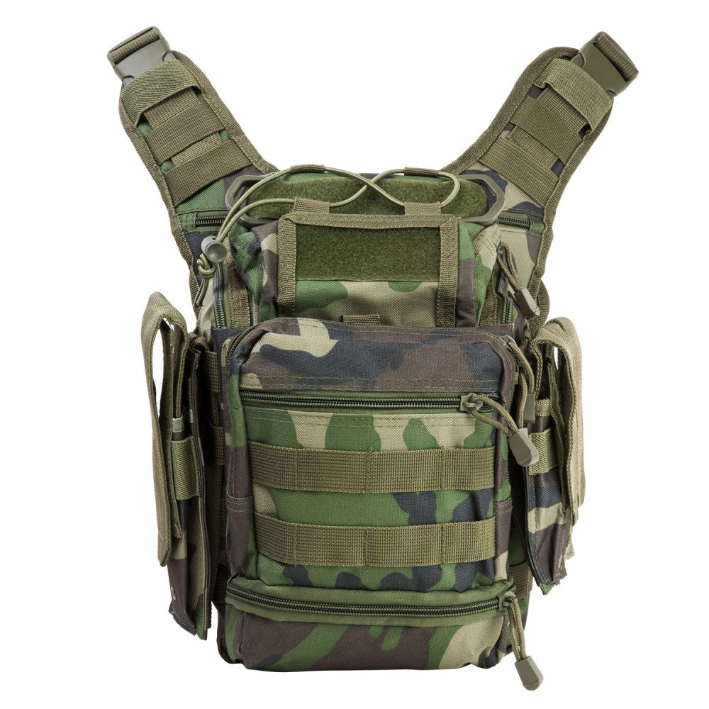 Vism PVC First Responder Shoulder Bag Woodland Camo