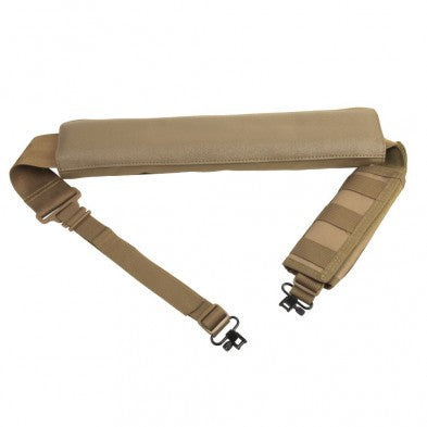 NcSTAR VISM Shotgun Bandolier Sling with Swivel Hardware Tan