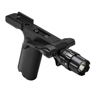 NcSTAR VISM Vertical Grip with Strobe Flashlight 250 Lumens, Picatinny, Black