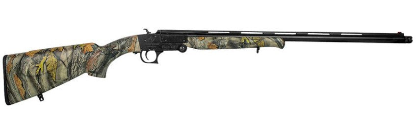 ATI G28NMD23C Nomad 28 Gauge Break Open 3" 1rd 23" Vent Rib, Black Barrel/Folding Rec, Camo Synthetic Furniture, Fiber Optic Sight, 2 Chokes
