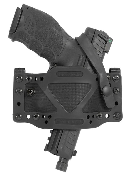Limbsaver 12504 CrossTech IWB/OWB Black Polymer Belt Clip Universal Handgun Holster Ambidextrous
