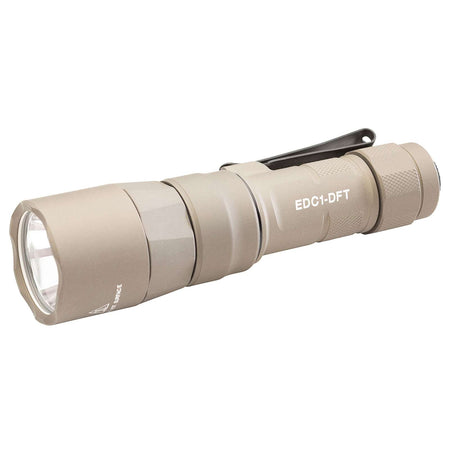 Surefire EDC1-DFT-TN Everyday Carry Dual-Fuel Turbo Flashlight 650 Lumens Tan Anodized Finish