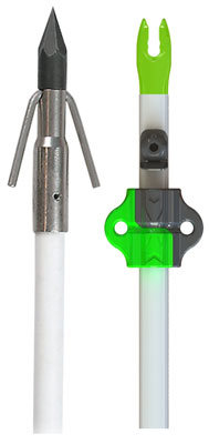 Muzzy Bowfishing Fish Arrow with Carp Point Nock and Bottle Slide