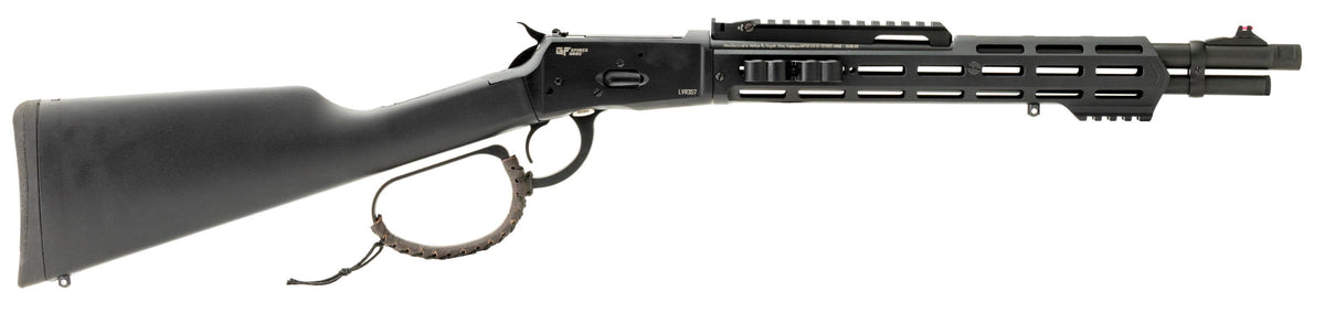 Gforce Arms GFLVR357SXB LVR 357 Mag 8+1 16.50" Black Cerakote barrel, Black Cerakote Steel Receiver w/Picatinny Rail, M-LOK Handguard, Black Fixed Synthetic Stock