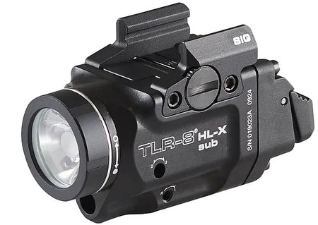 Streamlight TLR-8 HL-X Sub USB Gun Light for GLOCK 43X/48MOS, Black