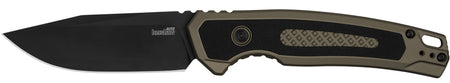 Kershaw Launch 21 3.45" Drop Point Pocket Knife Black/FDE Aluminum Push Button