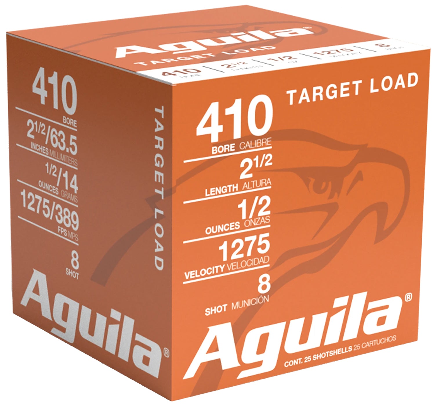 Aguila Sub-Gauge High Velocity .410 Bore 2.5 in / 2.5 in #8 1/2 oz
