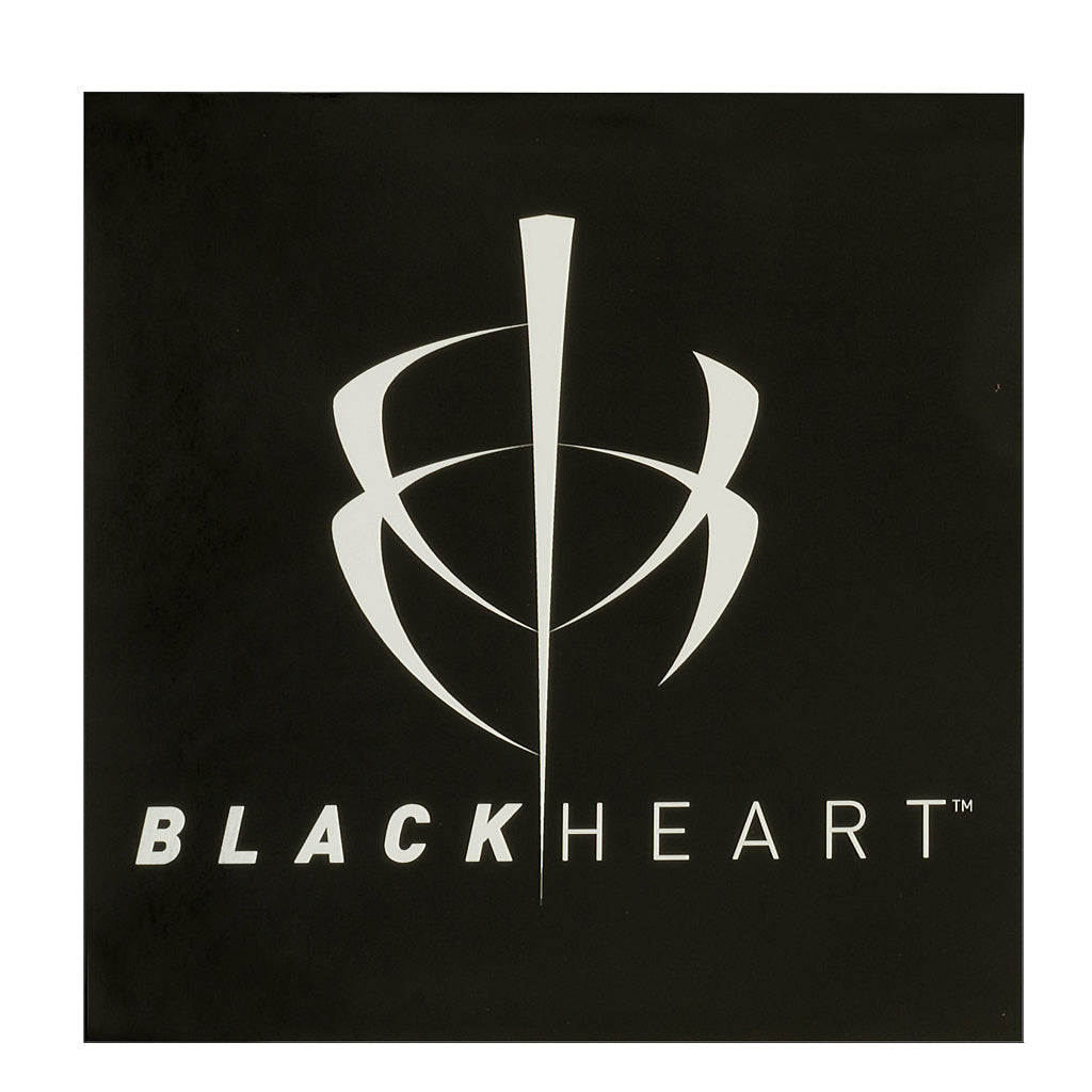 BlackHeart Logo Decal 5x5 in. UV Coated Chrome